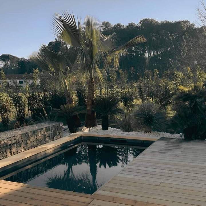 Création d'une terrasse autour de la piscine Labenne